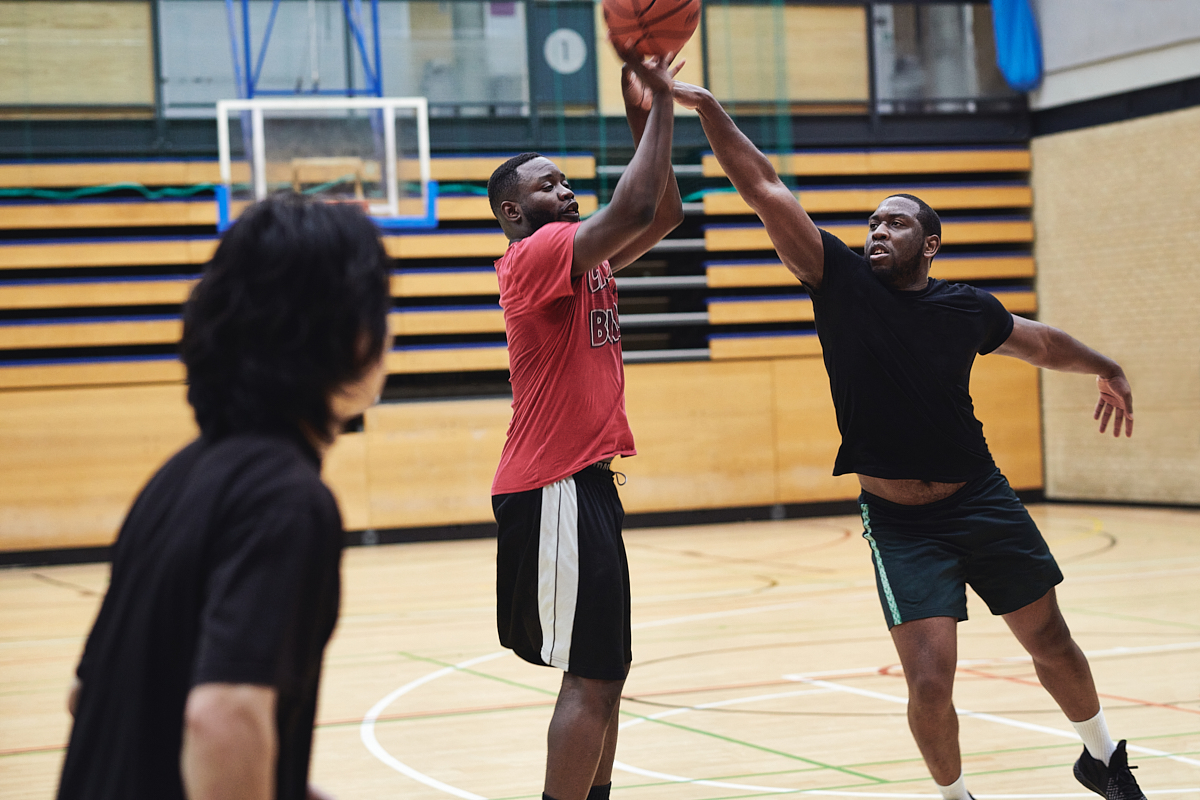 Opening School Facilities enables St Leonards pupils to be coached by American basketball players